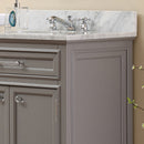 Water Creation 30" Cashmere Gray Single Sink Bathroom Vanity From The Derby Collection DE30CW01CG-000000000