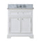 Water Creation 30" Pure White Single Sink Bathroom Vanity From The Derby Collection DE30CW01PW-000000000