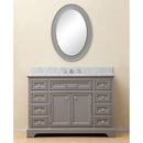 Water Creation 48" Cashmere Gray Single Sink Bathroom Vanity with Faucet From The Derby Collection DE48CW01CG-000BX0901