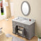 Water Creation 48" Cashmere Gray Single Sink Bathroom Vanity From The Derby Collection DE48CW01CG-000000000