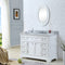 Water Creation 48" Pure White Single Sink Bathroom Vanity From The Derby Collection DE48CW01PW-000000000