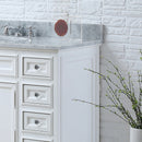 Water Creation 48" Pure White Single Sink Bathroom Vanity with Faucet From The Derby Collection DE48CW01PW-000BX0901