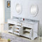 Water Creation 60" Pure White Double Sink Bathroom Vanity with Faucet From The Derby Collection DE60CW01PW-000BX0901