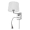 Dainolite Wall Sconce W/Reading Lamp Pc Finish DLED426A