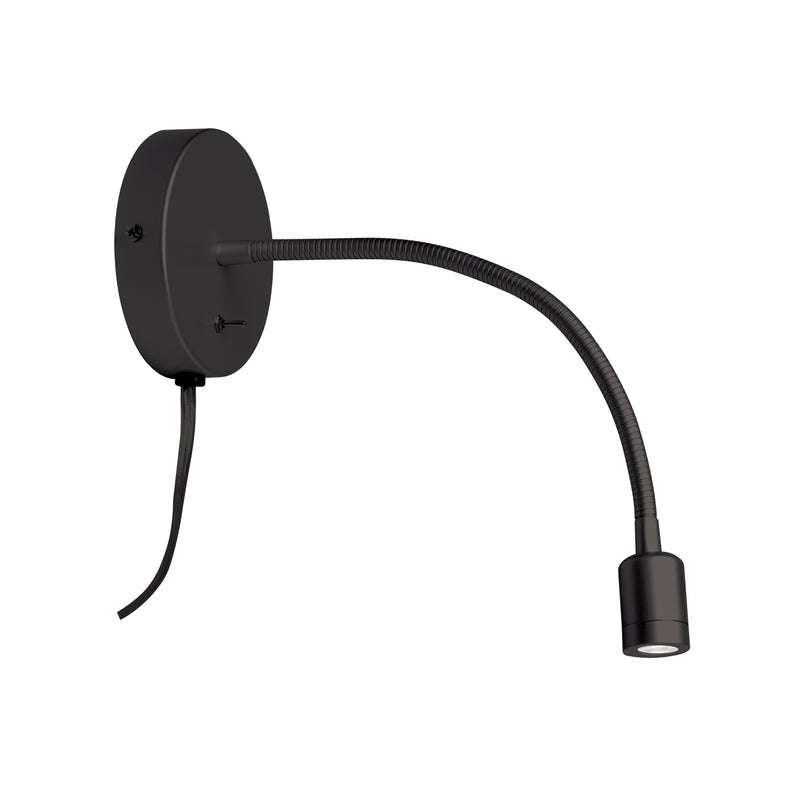 Dainolite 3W Wall Lamp Matte Black DLEDW-263-MB