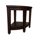 DecoTeak Oasis Teak Corner Shower Bench with Shelf 18"