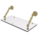 Allied Brass Dottingham Collection 18 Inch Floating Glass Shelf DT-1-18-SBR