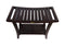 DecoTeak Harmony 30" Extended Height Teak Shower Bench with Shelf and LiftAide Arms