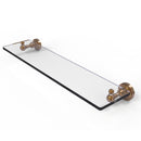 Allied Brass Dottingham Collection 22 inch Glass Vanity Shelf with Beveled Edges DT-1-22-BBR