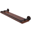 Allied Brass Dottingham Collection 22 Inch Solid IPE Ironwood Shelf with Gallery Rail DT-1-22-GAL-IRW-VB