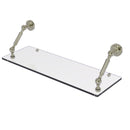 Allied Brass Dottingham Collection 24 Inch Floating Glass Shelf DT-1-24-PNI