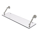 Allied Brass Dottingham Collection 30 Inch Floating Glass Shelf DT-1-30-SN