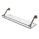 Allied Brass Dottingham 30 Inch Floating Glass Shelf with Gallery Rail DT-1-30-GAL-ABR