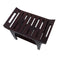 DecoTeak Tranquility 24" Teak Eastern Style Shower Bench with Shelf