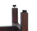 DecoTeak Sojourn 20" Contemporary Teak Shower Bench with Shelf