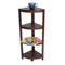 DecoTeak Oasis 4-Tier Teak Corner Shelf 38"