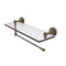 Allied Brass Dottingham Collection Paper Towel Holder with 16 Inch Glass Shelf DT-1PT-16-ABR