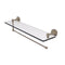 Allied Brass Dottingham Collection Paper Towel Holder with 22 Inch Glass Shelf DT-1PT-22-PEW