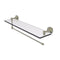 Allied Brass Dottingham Collection Paper Towel Holder with 22 Inch Glass Shelf DT-1PT-22-PNI