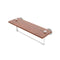 Allied Brass Dottingham Collection 16 Inch Solid IPE Ironwood Shelf with Integrated Towel Bar DT-1TB-16-IRW-WHM