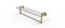 Allied Brass Dottingham 22 Inch Glass Vanity Shelf with Integrated Towel Bar DT-1TB-22-UNL