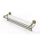 Allied Brass Dottingham 22 Inch Gallery Glass Shelf with Towel Bar DT-1TB-22-GAL-SBR