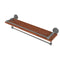 Allied Brass Dottingham Collection 22 Inch IPE Ironwood Shelf with Gallery Rail and Towel Bar DT-1TB-22-GAL-IRW-GYM