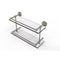 Allied Brass Dottingham 16 Inch Double Glass Shelf with Gallery Rail DT-2-16-GAL-PNI