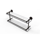 Allied Brass Dottingham 22 Inch Double Glass Shelf with Gallery Rail DT-2-22-GAL-ORB