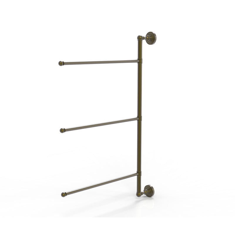 Allied Brass Dottingham Collection 3 Swing Arm Vertical 28 Inch Towel Bar DT-27-3-16-28-ABR