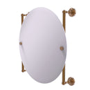 Allied Brass Dottingham Collection Round Frameless Rail Mounted Mirror DT-27-90-BBR