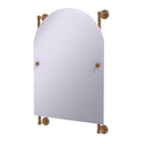 Allied Brass Dottingham Collection Arched Top Frameless Rail Mounted Mirror DT-27-94-BBR
