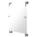 Allied Brass Dottingham Collection Arched Top Frameless Rail Mounted Mirror DT-27-94-GYM