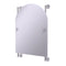 Allied Brass Dottingham Collection Arched Top Frameless Rail Mounted Mirror DT-27-94-PC