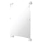 Allied Brass Dottingham Collection Arched Top Frameless Rail Mounted Mirror DT-27-94-WHM
