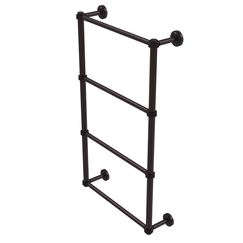 Allied Brass Dottingham Collection 4 Tier 24 Inch Ladder Towel Bar with Dotted Detail DT-28D-24-ABZ