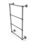 Allied Brass Dottingham Collection 4 Tier 24 Inch Ladder Towel Bar with Dotted Detail DT-28D-24-GYM