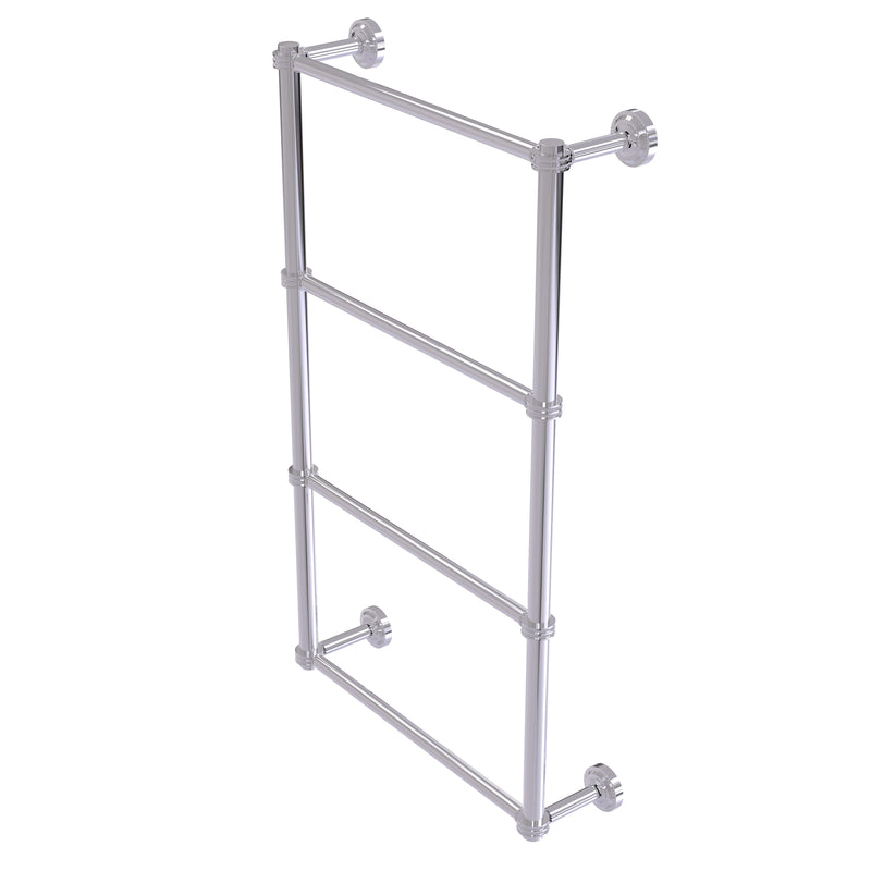 Allied Brass Dottingham Collection 4 Tier 24 Inch Ladder Towel Bar with Dotted Detail DT-28D-24-PC