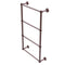 Allied Brass Dottingham Collection 4 Tier 30 Inch Ladder Towel Bar with Dotted Detail DT-28D-30-CA