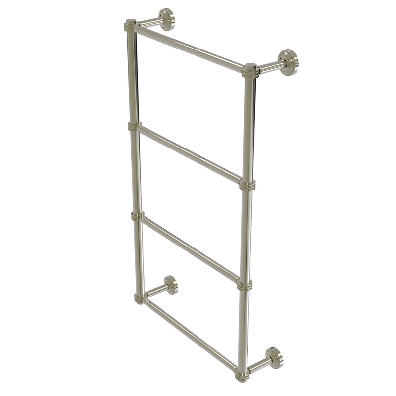 Allied Brass Dottingham Collection 4 Tier 30 Inch Ladder Towel Bar with Dotted Detail DT-28D-30-PNI