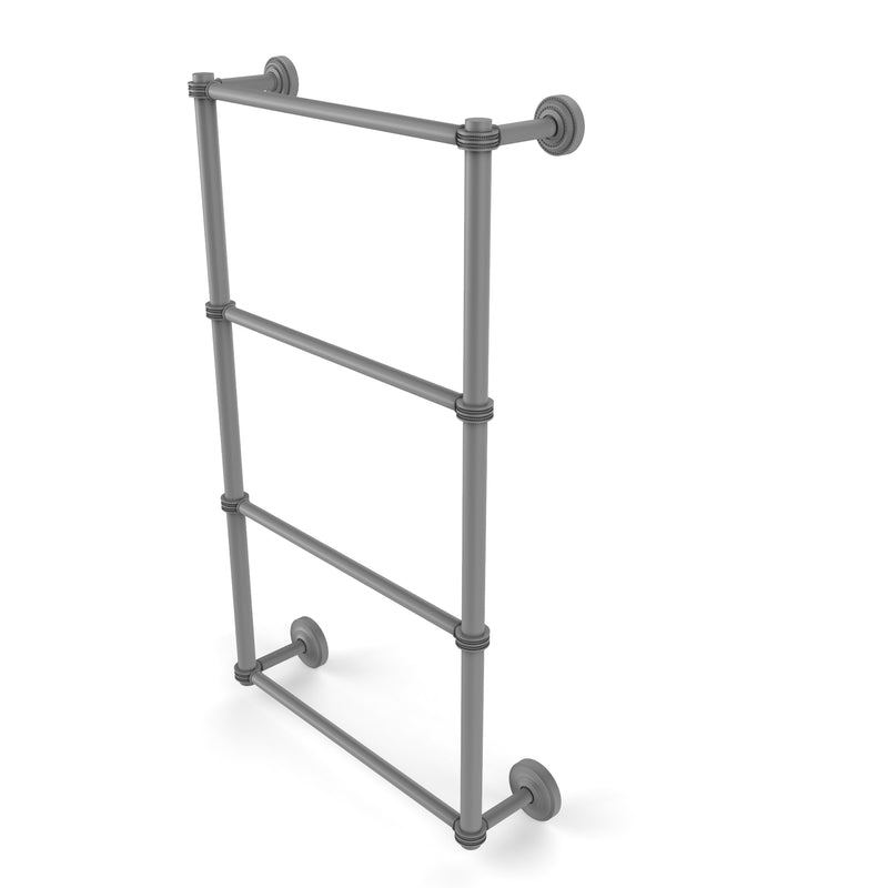 Allied Brass Dottingham Collection 4 Tier 36 Inch Ladder Towel Bar with Dotted Detail DT-28D-36-GYM