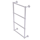 Allied Brass Dottingham Collection 4 Tier 24 Inch Ladder Towel Bar with Groovy Detail DT-28G-24-SCH