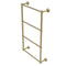 Allied Brass Dottingham Collection 4 Tier 30 Inch Ladder Towel Bar with Groovy Detail DT-28G-30-SBR