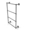 Allied Brass Dottingham Collection 4 Tier 24 Inch Ladder Towel Bar with Twisted Detail DT-28T-24-GYM