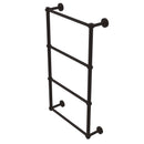 Allied Brass Dottingham Collection 4 Tier 24 Inch Ladder Towel Bar with Twisted Detail DT-28T-24-ORB
