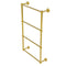Allied Brass Dottingham Collection 4 Tier 36 Inch Ladder Towel Bar with Twisted Detail DT-28T-36-PB
