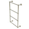 Allied Brass Dottingham Collection 4 Tier 36 Inch Ladder Towel Bar with Twisted Detail DT-28T-36-PNI