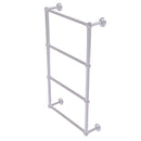 Allied Brass Dottingham Collection 4 Tier 36 Inch Ladder Towel Bar with Twisted Detail DT-28T-36-SCH