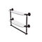 Allied Brass Dottingham Collection 18 Inch Two Tiered Glass Shelf with Integrated Towel Bar DT-34TB-18-ABZ