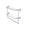 Allied Brass Dottingham Collection 18 Inch Two Tiered Glass Shelf with Integrated Towel Bar DT-34TB-18-PC